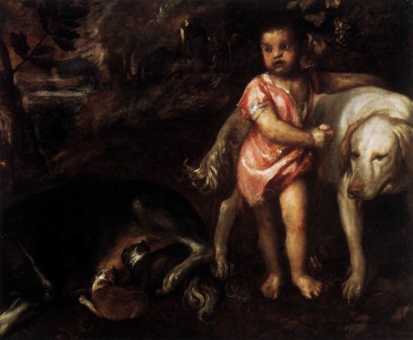 Youth with Dogs
