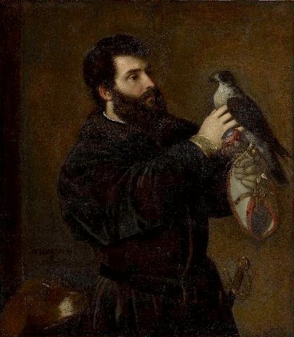 Giorgio Cornaro with a Falcon