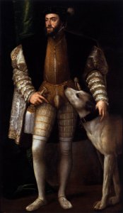 Charles V Standing with His Dog 2