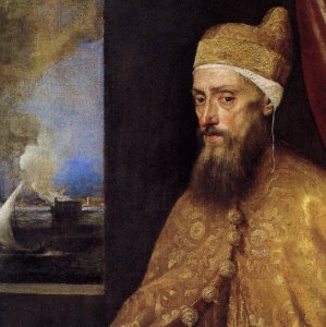 Portrait of the Doge Francesco Venier (detail) 2